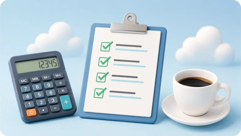 Checklist et calculatrice pour créer son budget mensuel étape par étape
