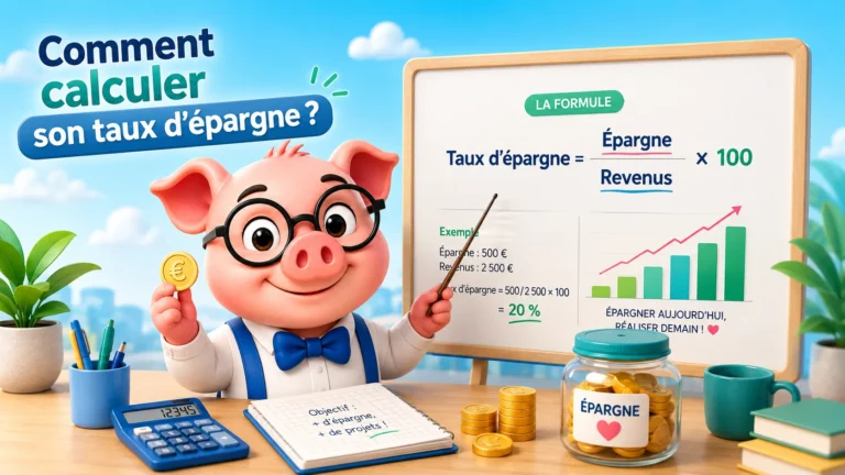 Comment calculer son taux d'épargne : formule et exemple chiffré