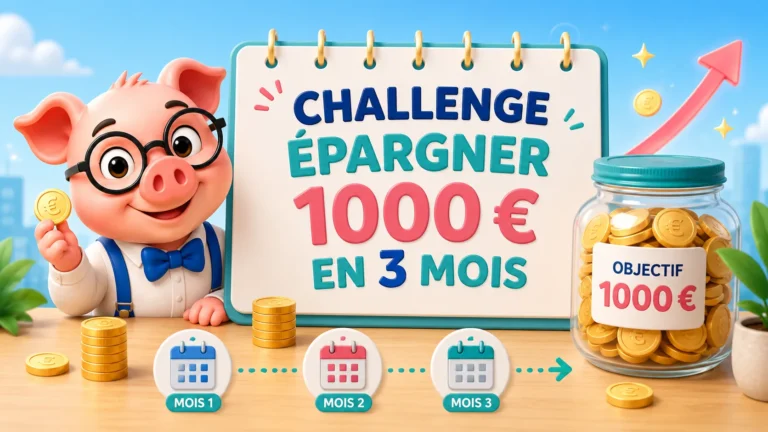 Challenge epargner 1000 euros en 3 mois, plan mois par mois