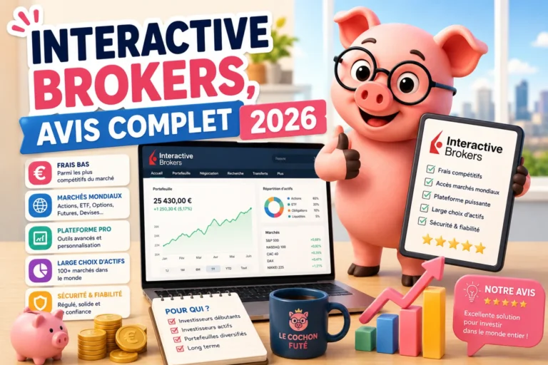 Interactive Brokers avis complet 2026 : frais, PEA, sécurité - Le Cochon Futé
