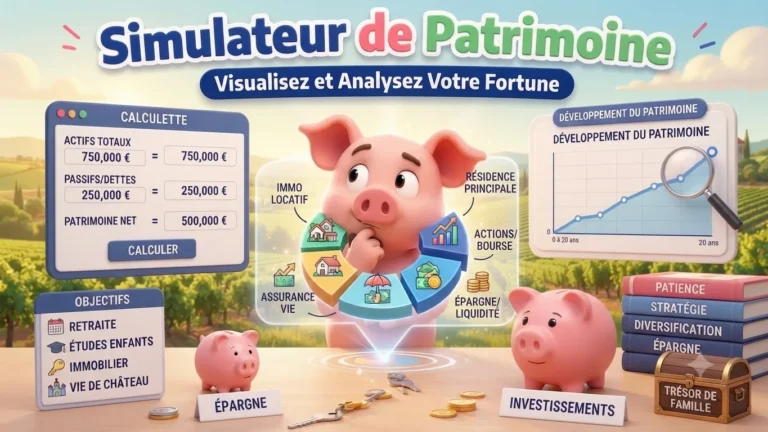 Simulateur de patrimoine pour investisseur long terme
