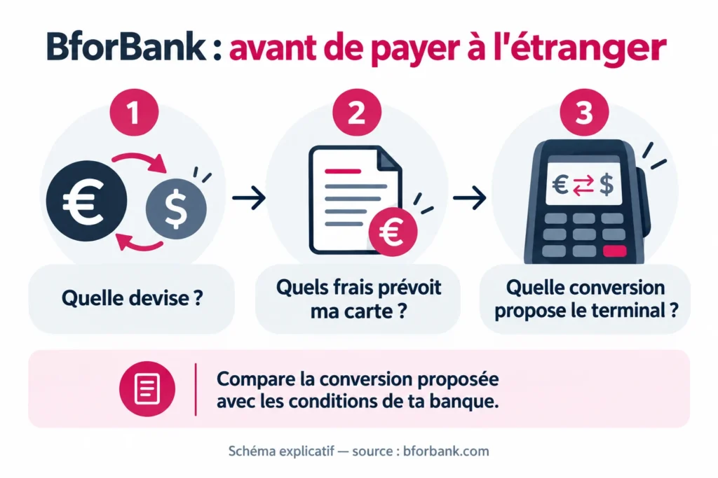 BforBank : avant de payer à l’étranger