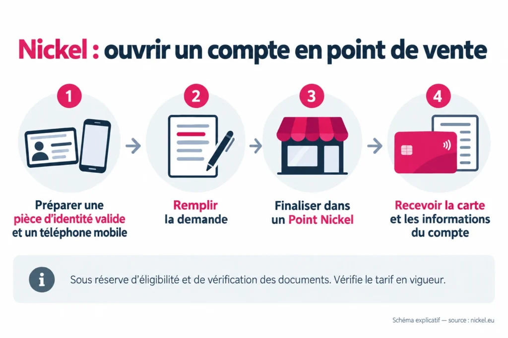 Nickel : ouvrir un compte en point de vente