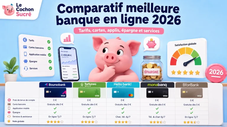 Meilleure banque en ligne 2026, comparatif complet